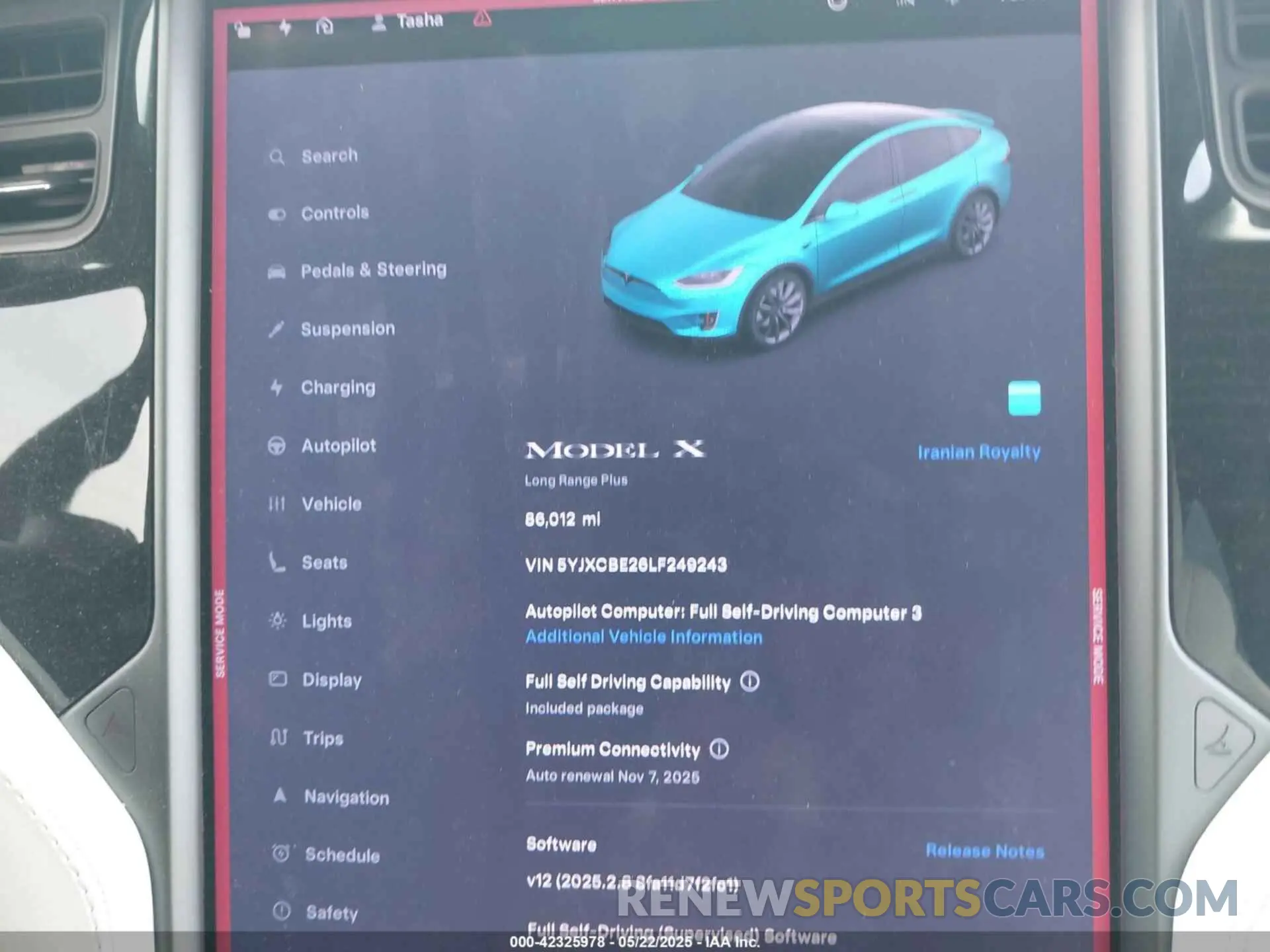7 Photograph of a damaged car 5YJXCBE26LF249243 TESLA MODEL X 2020