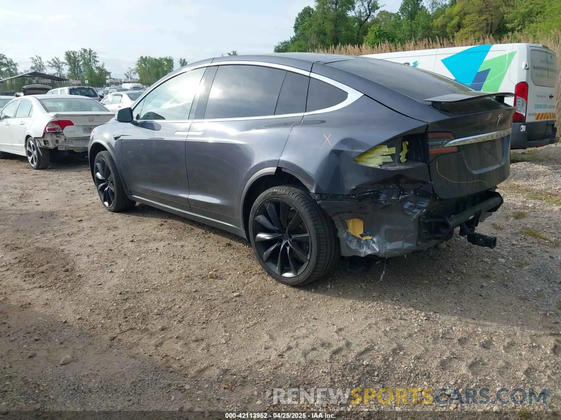 3 Photograph of a damaged car 5YJXCBE26LF300370 TESLA MODEL X 2020