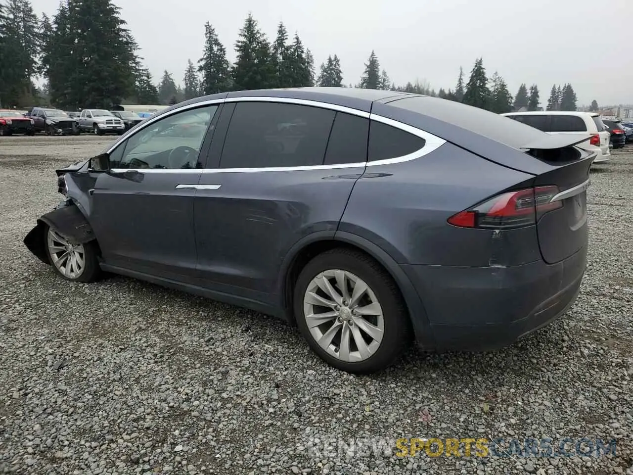2 Photograph of a damaged car 5YJXCBE26LF304435 TESLA MODEL X 2020