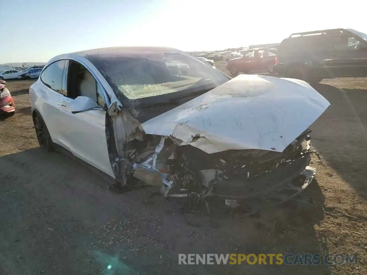 1 Photograph of a damaged car 5YJXCBE28LF235716 TESLA MODEL X 2020