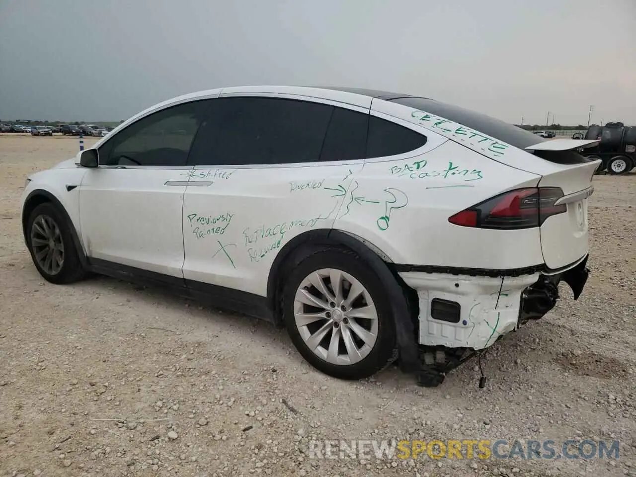 2 Photograph of a damaged car 5YJXCBE28LF297603 TESLA MODEL X 2020