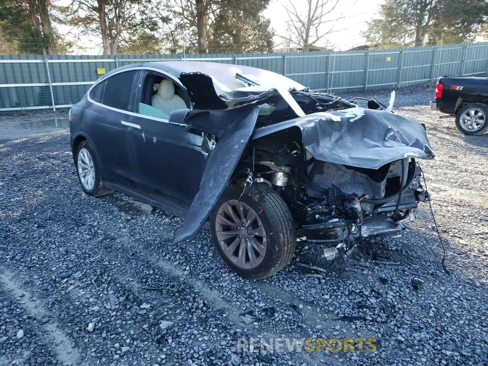 1 Photograph of a damaged car 5YJXCBE28LF301889 TESLA MODEL X 2020