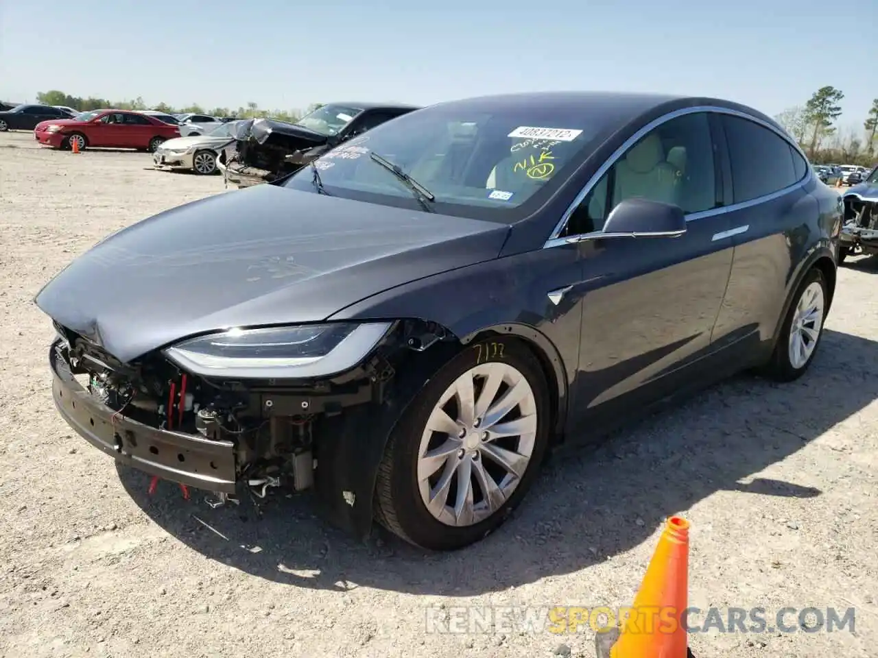 2 Photograph of a damaged car 5YJXCBE29LF231268 TESLA MODEL X 2020