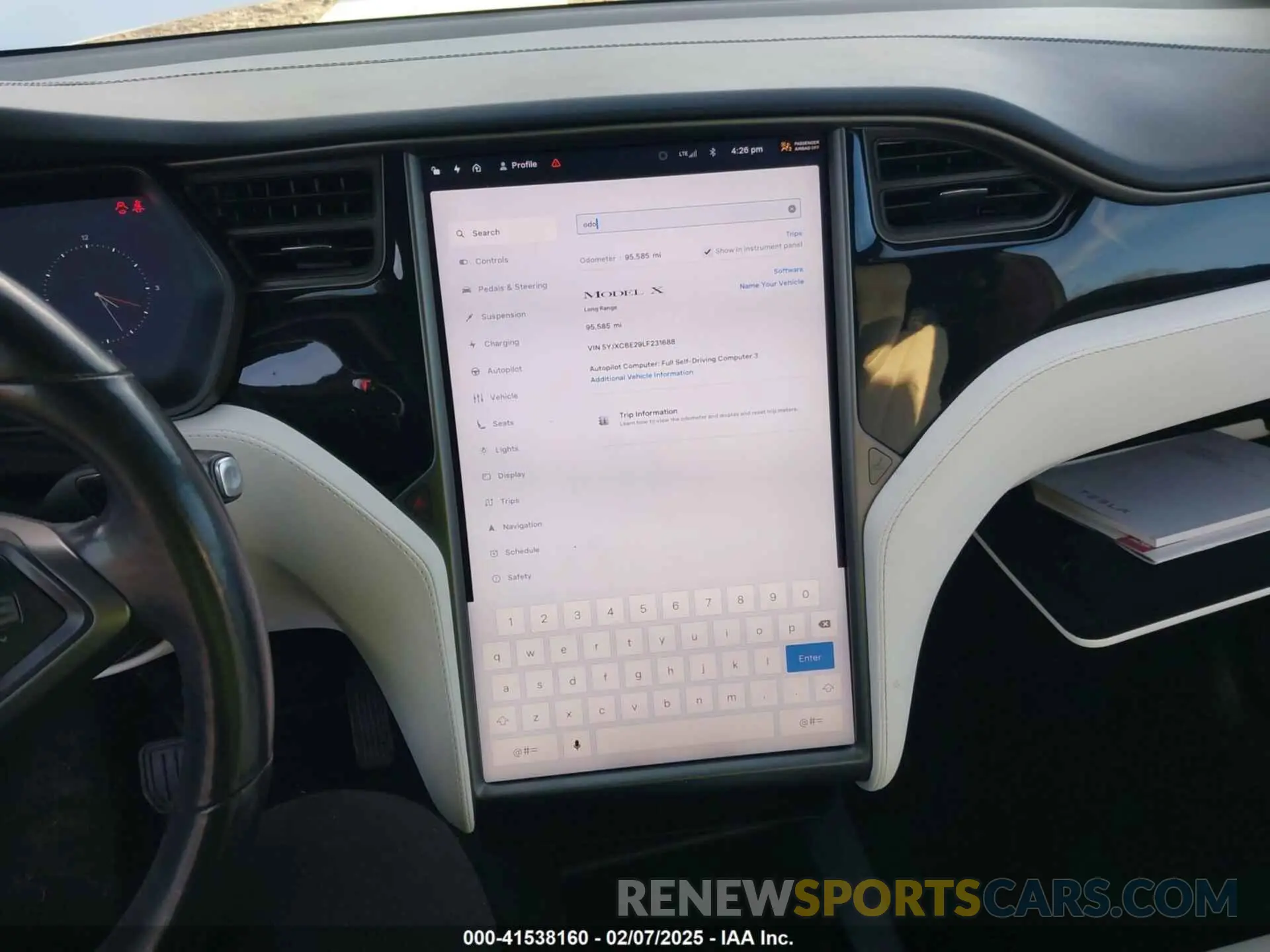 19 Photograph of a damaged car 5YJXCBE29LF231688 TESLA MODEL X 2020
