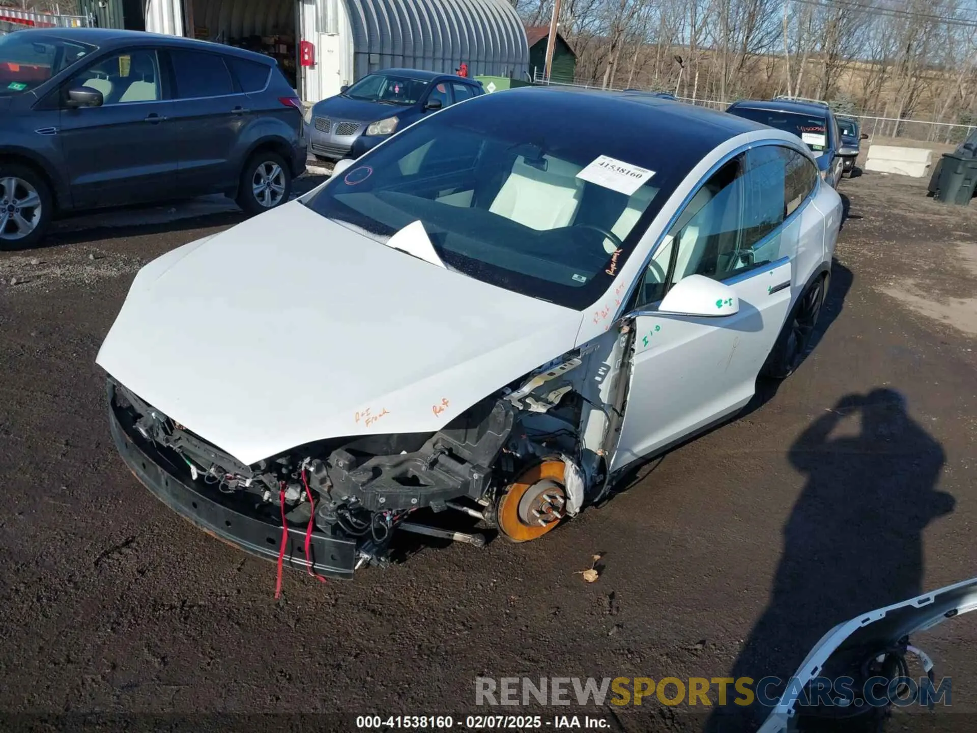 2 Photograph of a damaged car 5YJXCBE29LF231688 TESLA MODEL X 2020