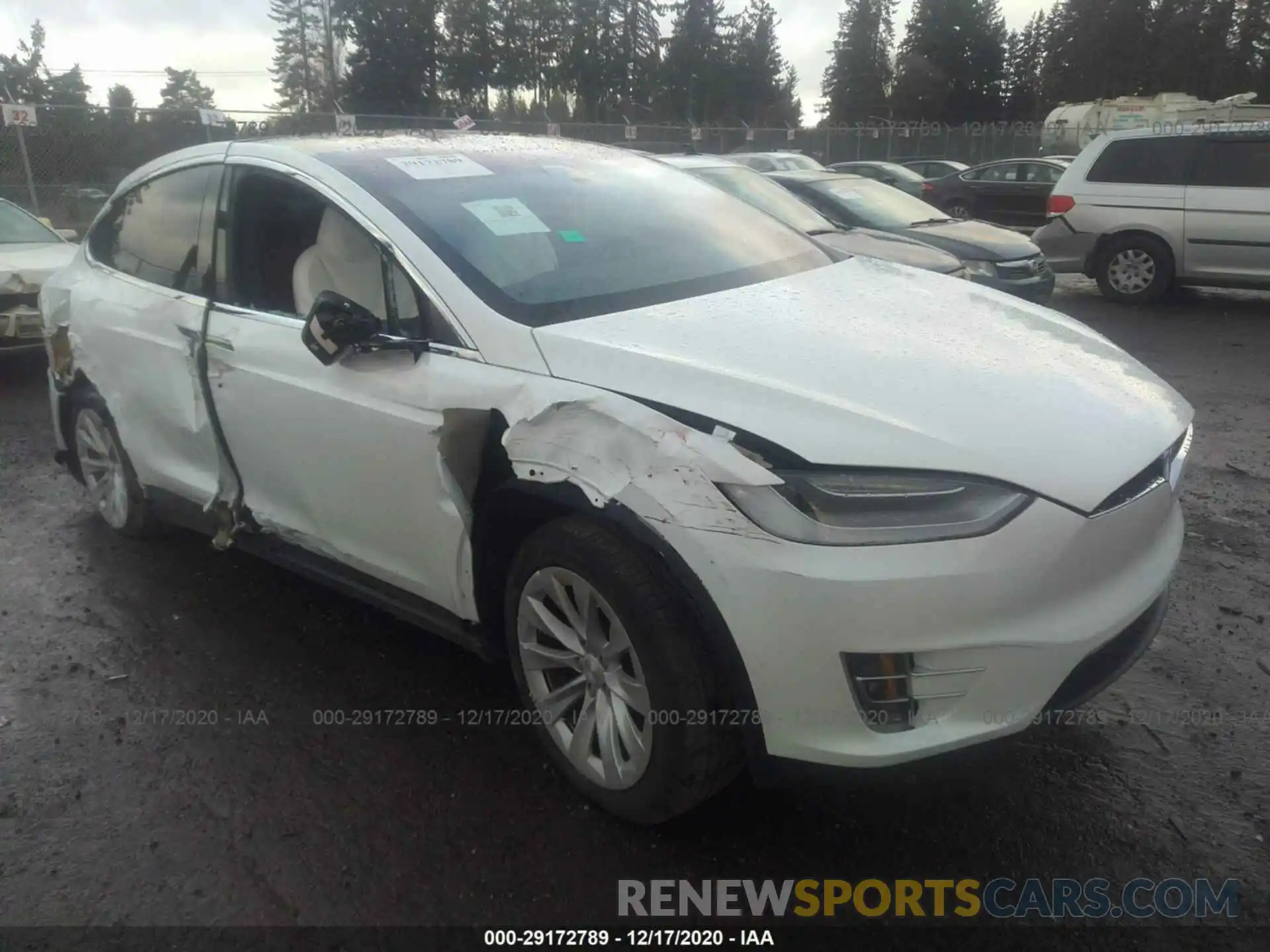 1 Photograph of a damaged car 5YJXCBE29LF235532 TESLA MODEL X 2020