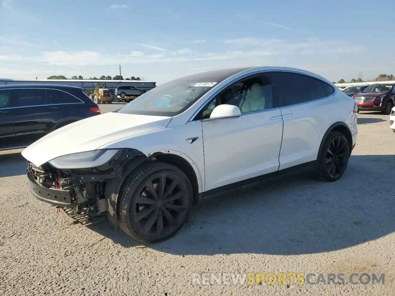1 Photograph of a damaged car 5YJXCBE29LF297724 TESLA MODEL X 2020