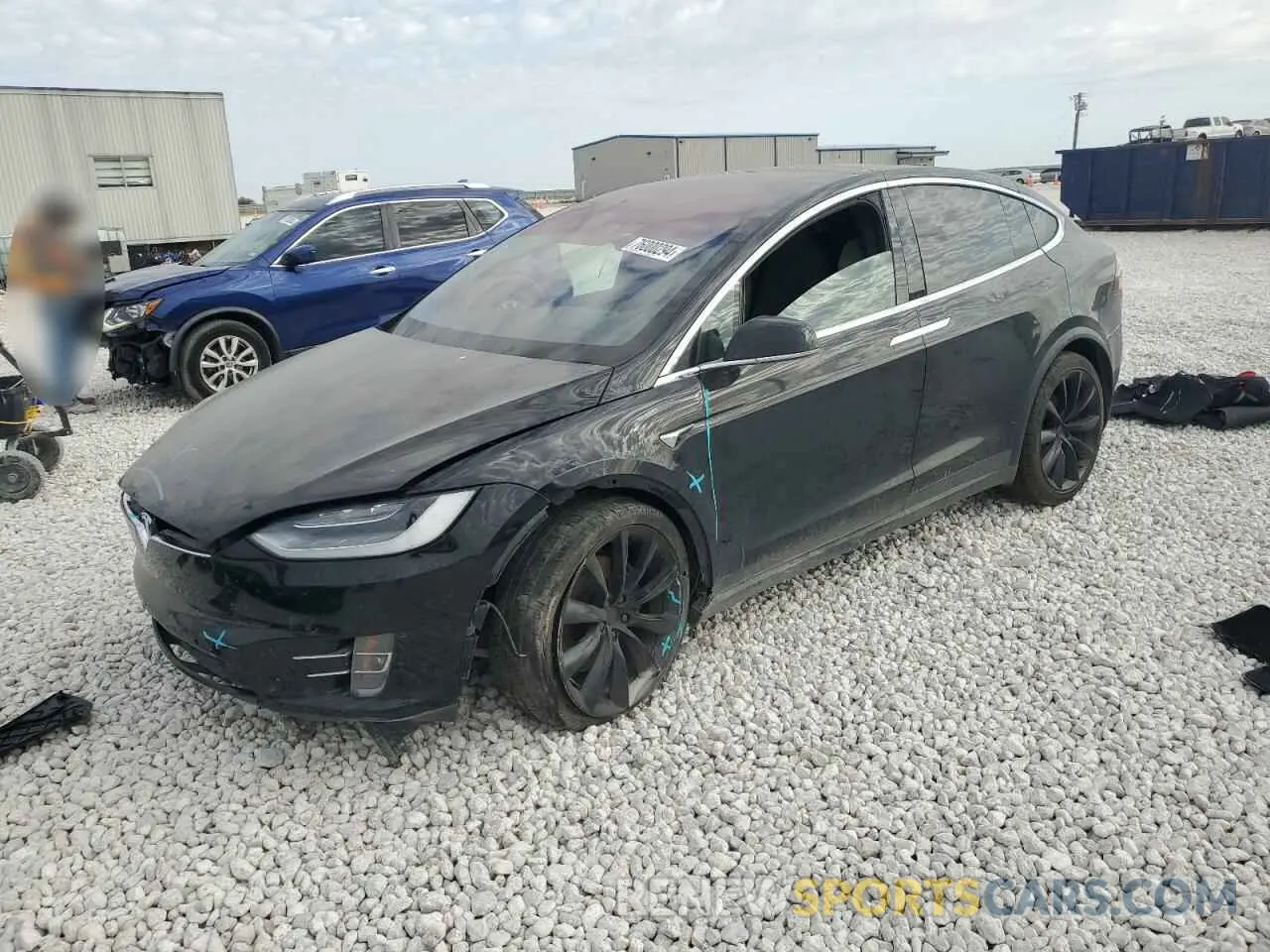 1 Photograph of a damaged car 5YJXCBE29LF300265 TESLA MODEL X 2020