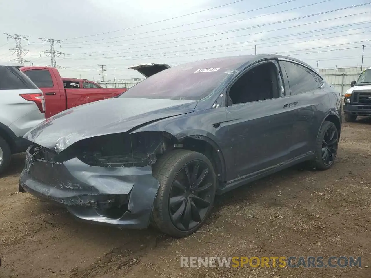 1 Photograph of a damaged car 5YJXCBE2XLF231649 TESLA MODEL X 2020