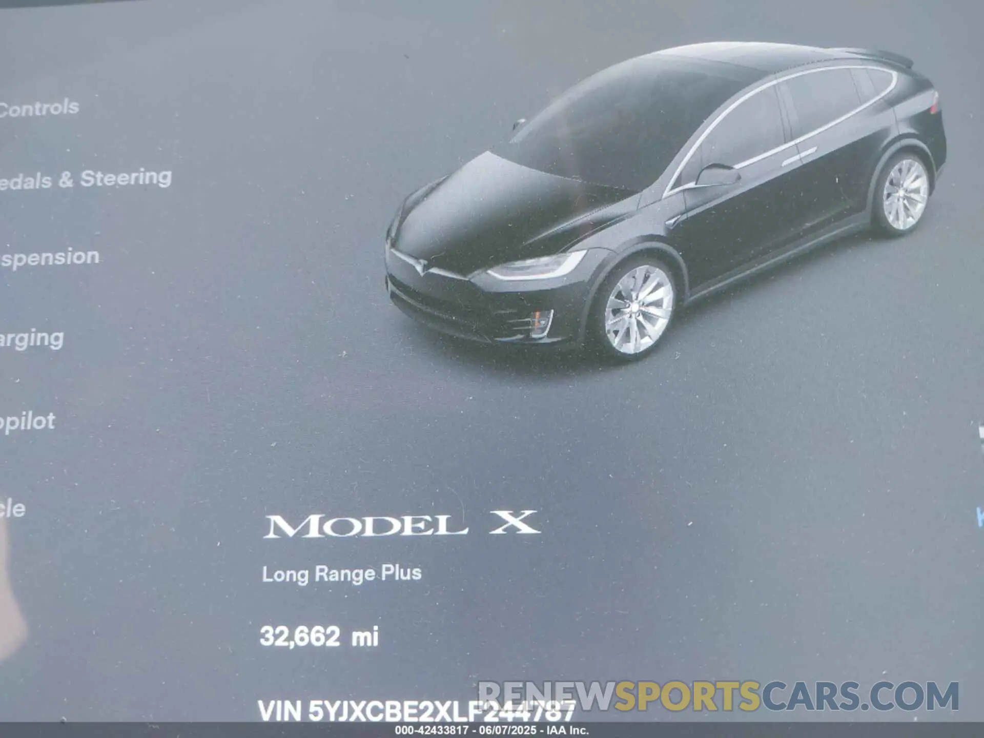 7 Photograph of a damaged car 5YJXCBE2XLF244787 TESLA MODEL X 2020