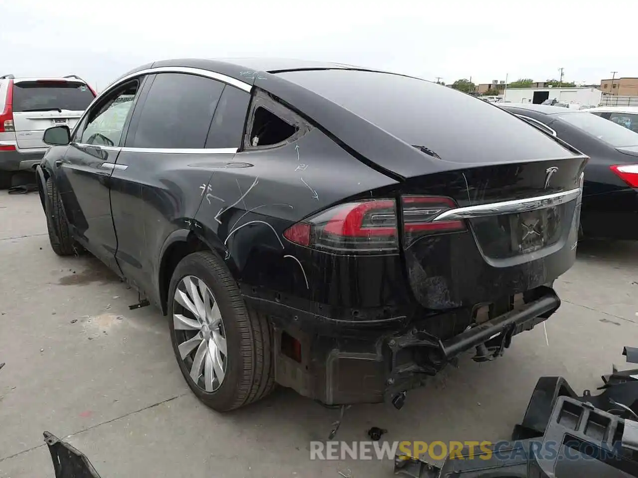 3 Photograph of a damaged car 5YJXCBE41LF220041 TESLA MODEL X 2020