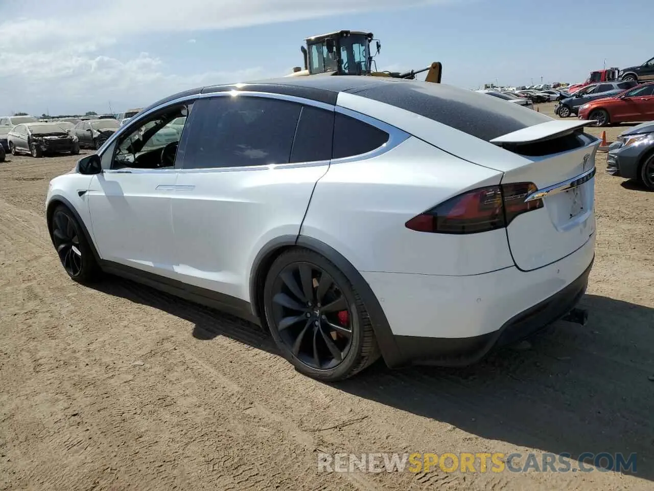 2 Photograph of a damaged car 5YJXCBE43LF279401 TESLA MODEL X 2020