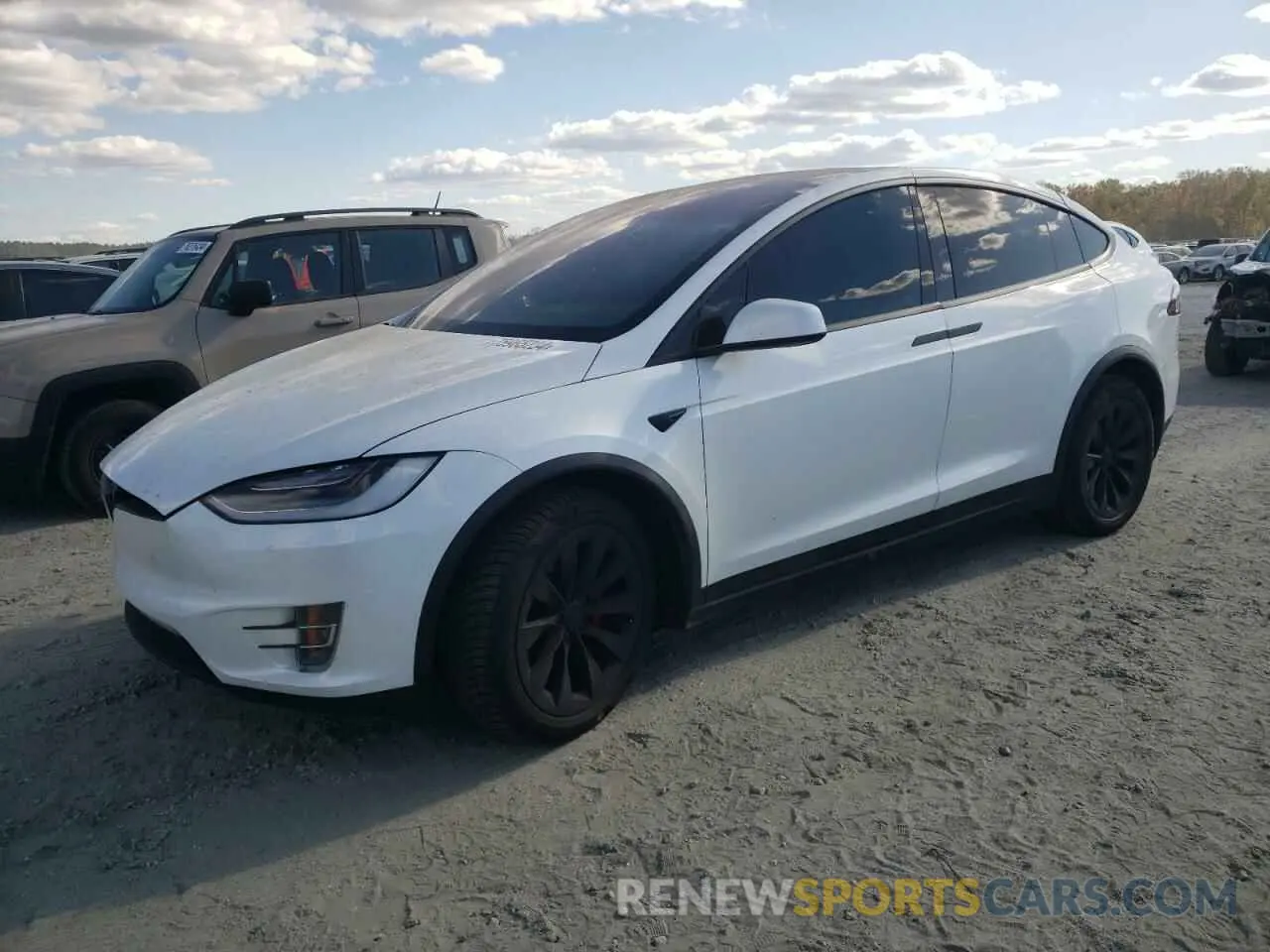 1 Photograph of a damaged car 5YJXCBE49LF243616 TESLA MODEL X 2020