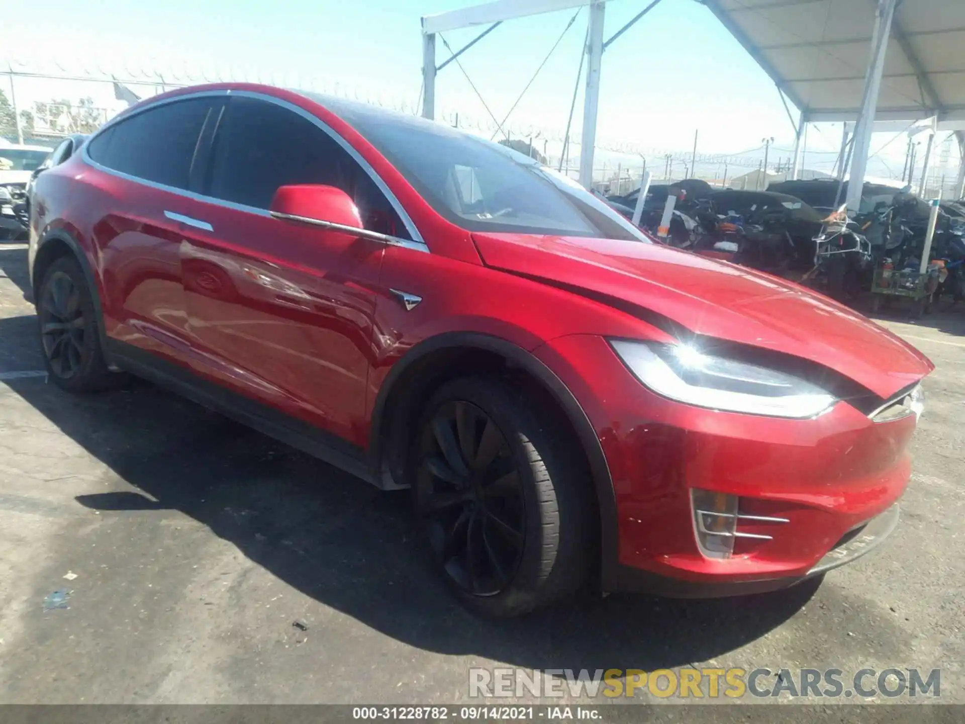 1 Photograph of a damaged car 5YJXCDE20LF245443 TESLA MODEL X 2020