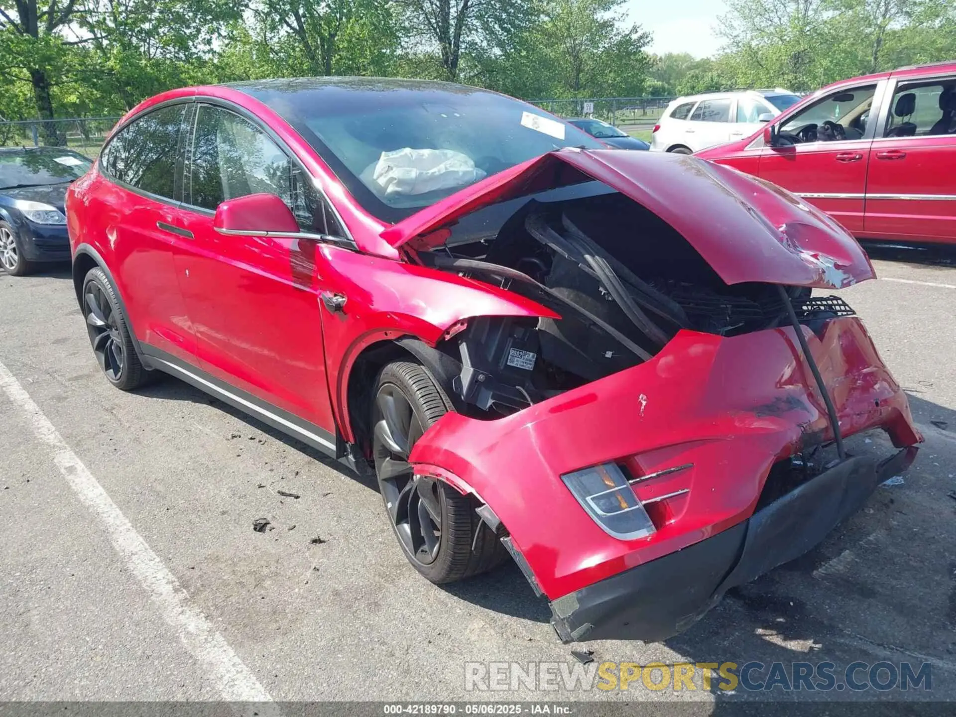 1 Photograph of a damaged car 5YJXCDE22LF266391 TESLA MODEL X 2020