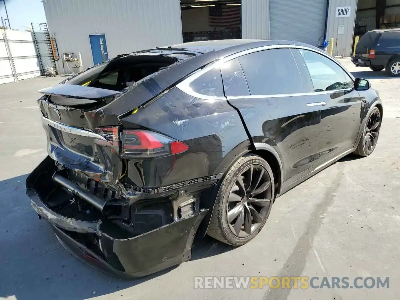 4 Photograph of a damaged car 5YJXCDE22LF296359 TESLA MODEL X 2020