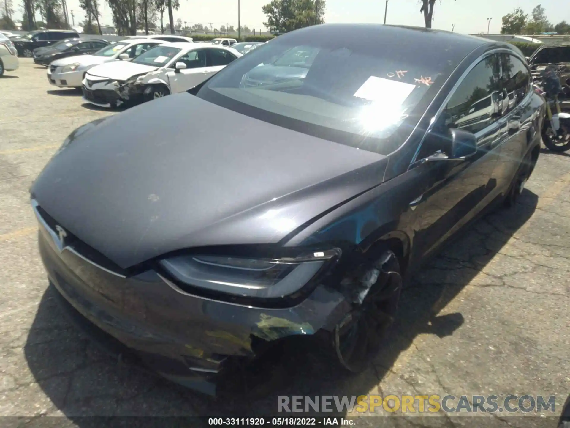 2 Photograph of a damaged car 5YJXCDE23LF239880 TESLA MODEL X 2020