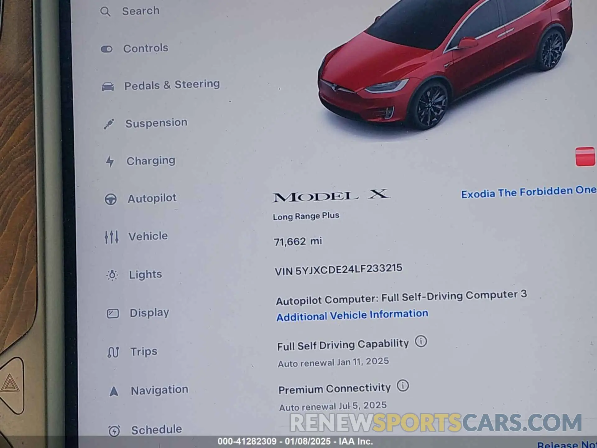 14 Photograph of a damaged car 5YJXCDE24LF233215 TESLA MODEL X 2020