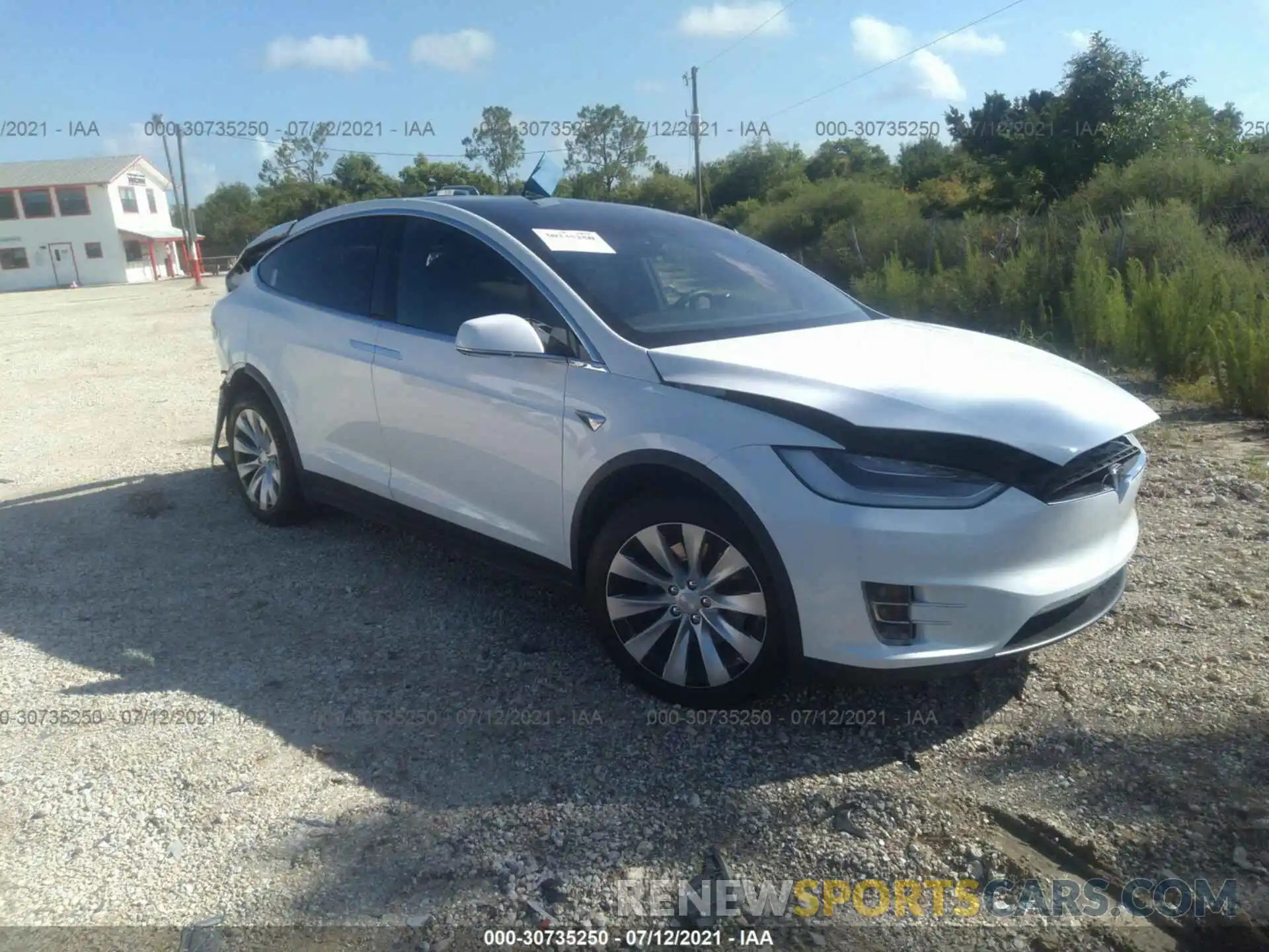 1 Photograph of a damaged car 5YJXCDE25LF234955 TESLA MODEL X 2020