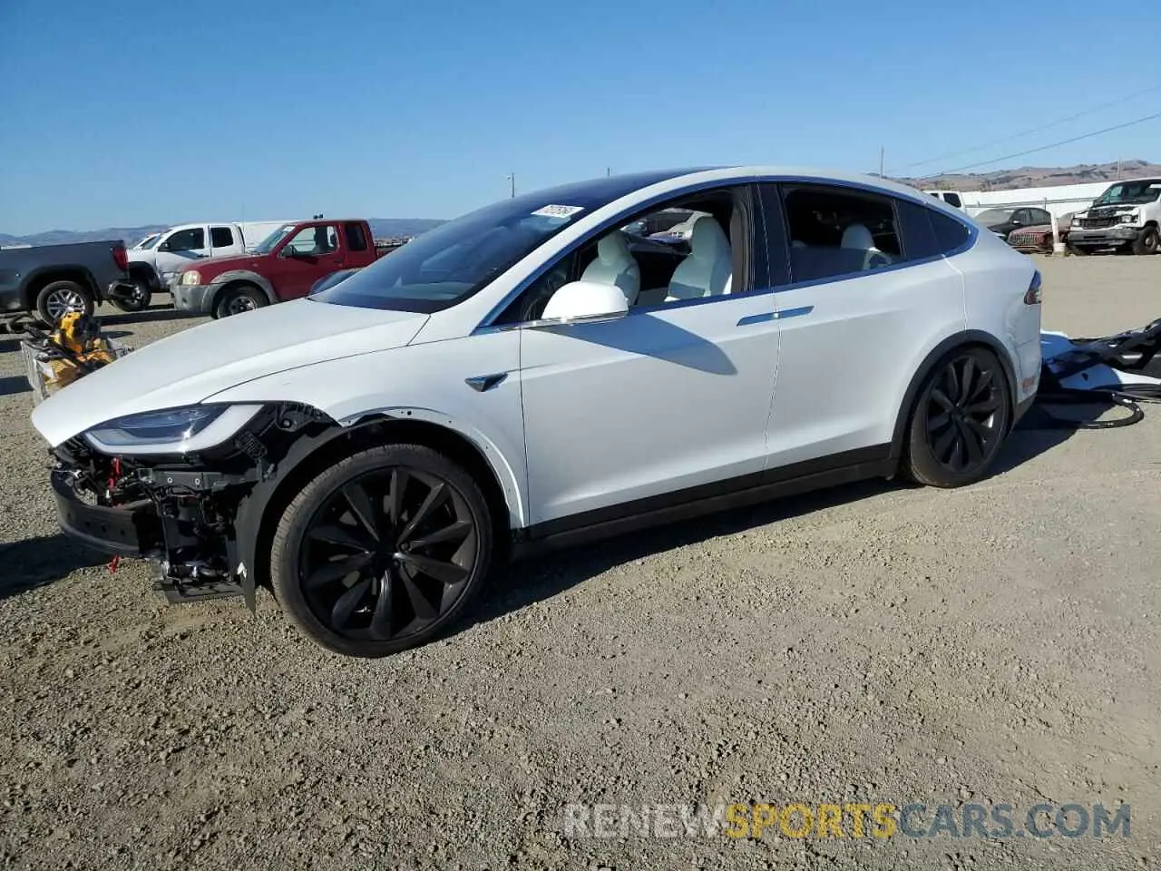 1 Photograph of a damaged car 5YJXCDE25LF261721 TESLA MODEL X 2020