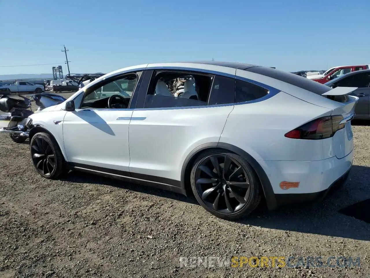 2 Photograph of a damaged car 5YJXCDE25LF261721 TESLA MODEL X 2020