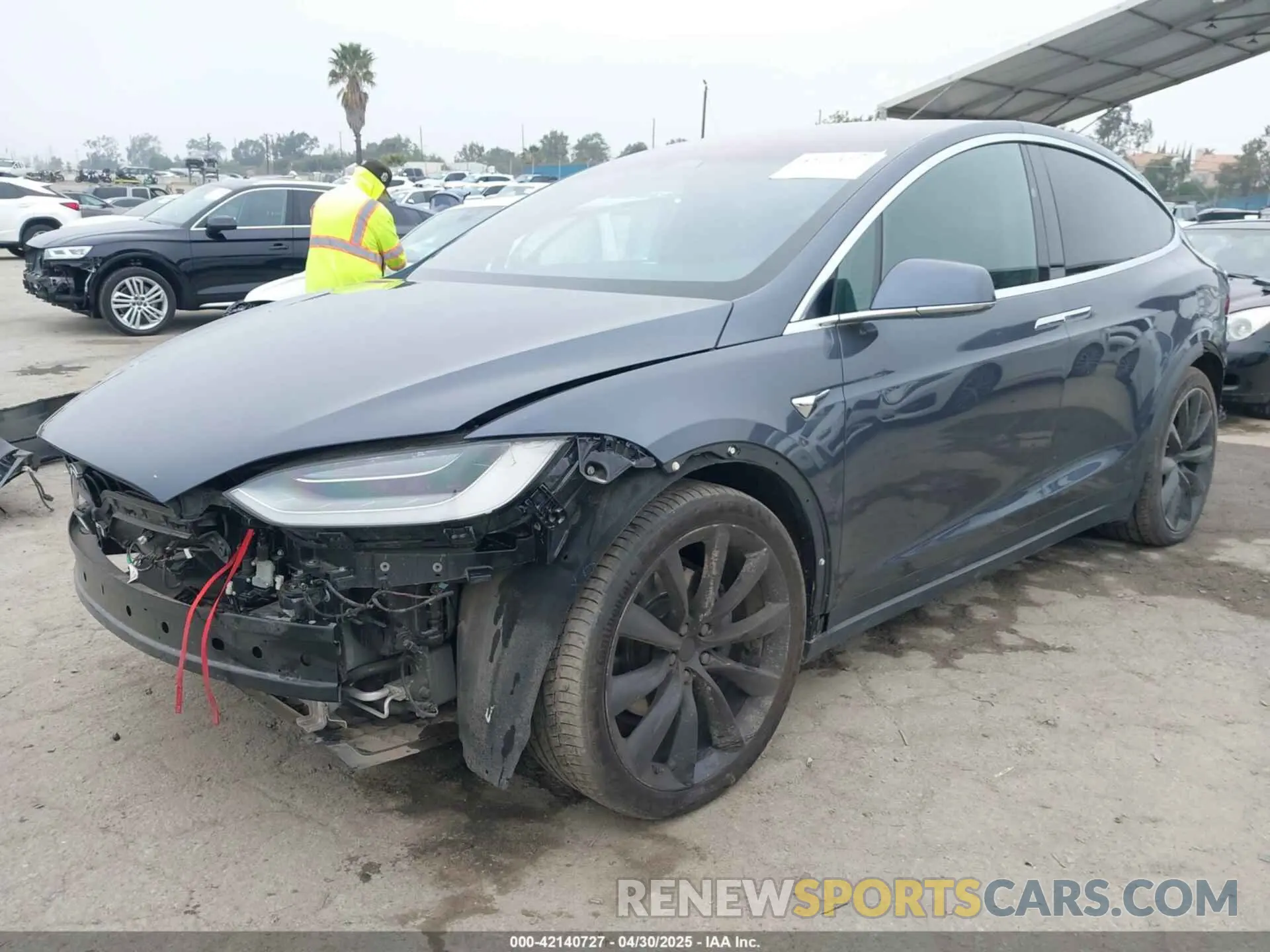 2 Photograph of a damaged car 5YJXCDE26LF233958 TESLA MODEL X 2020