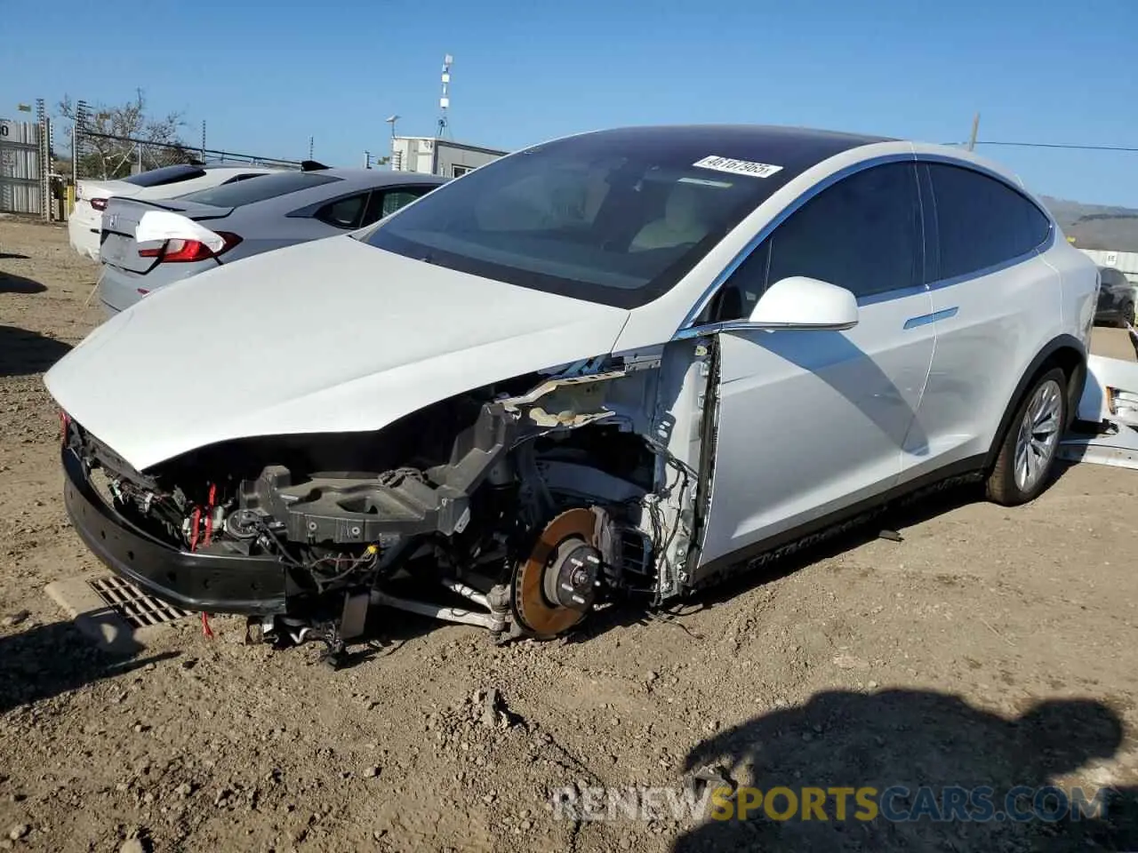 1 Photograph of a damaged car 5YJXCDE26LF241445 TESLA MODEL X 2020
