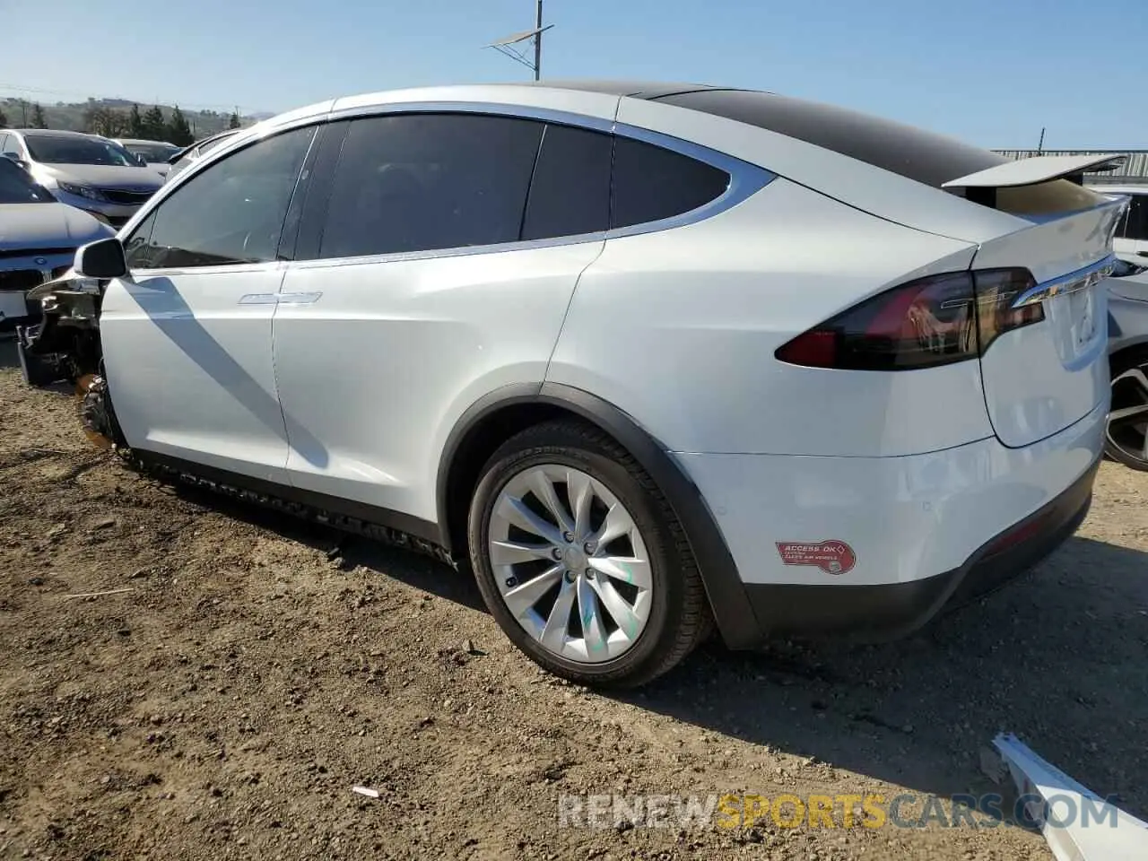 2 Photograph of a damaged car 5YJXCDE26LF241445 TESLA MODEL X 2020
