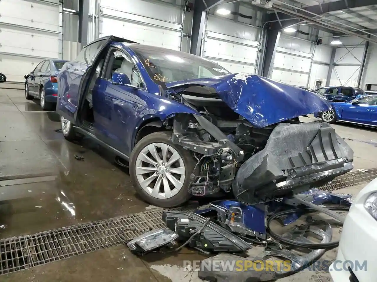 1 Photograph of a damaged car 5YJXCDE27LF232897 TESLA MODEL X 2020