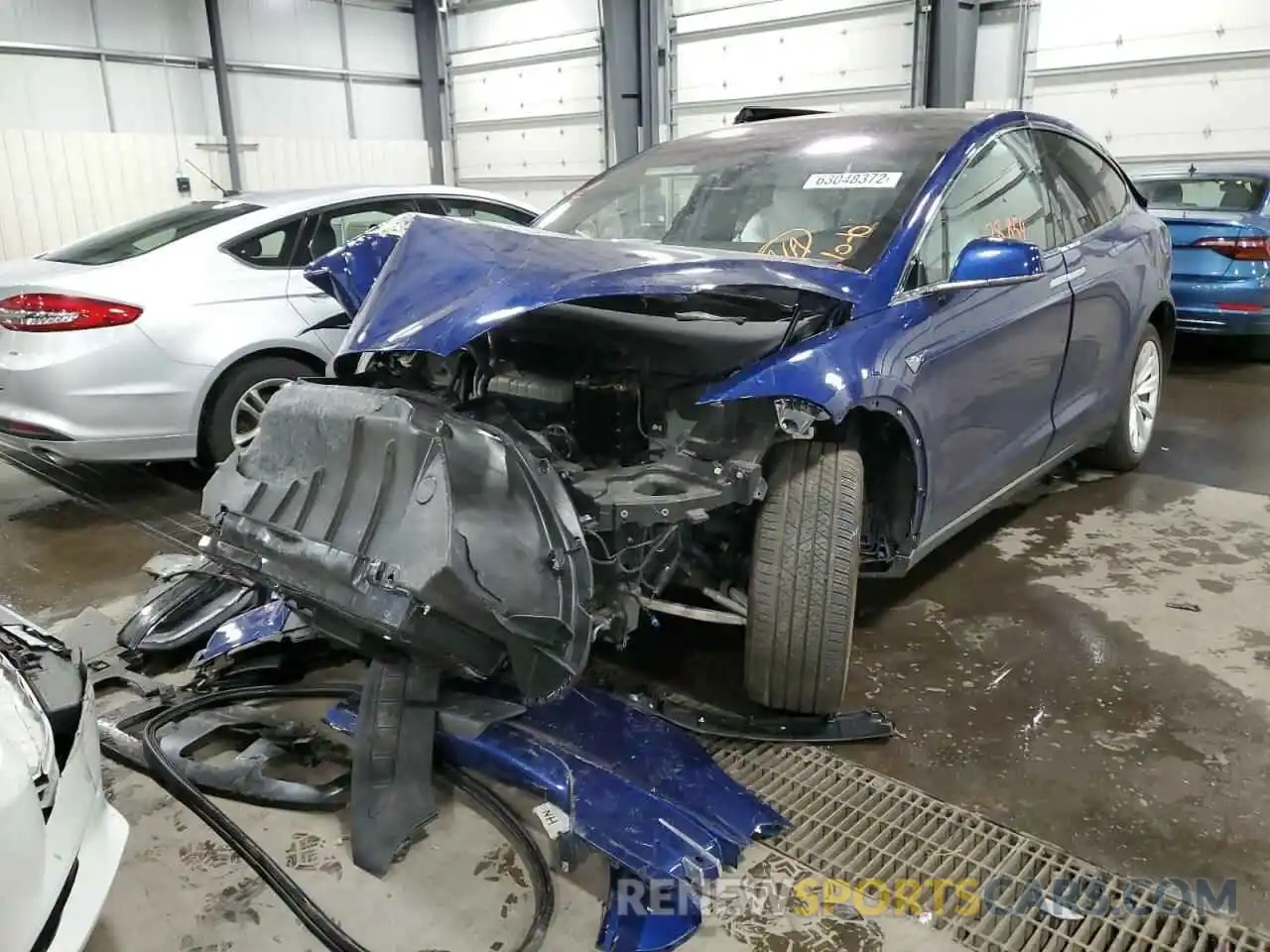 2 Photograph of a damaged car 5YJXCDE27LF232897 TESLA MODEL X 2020