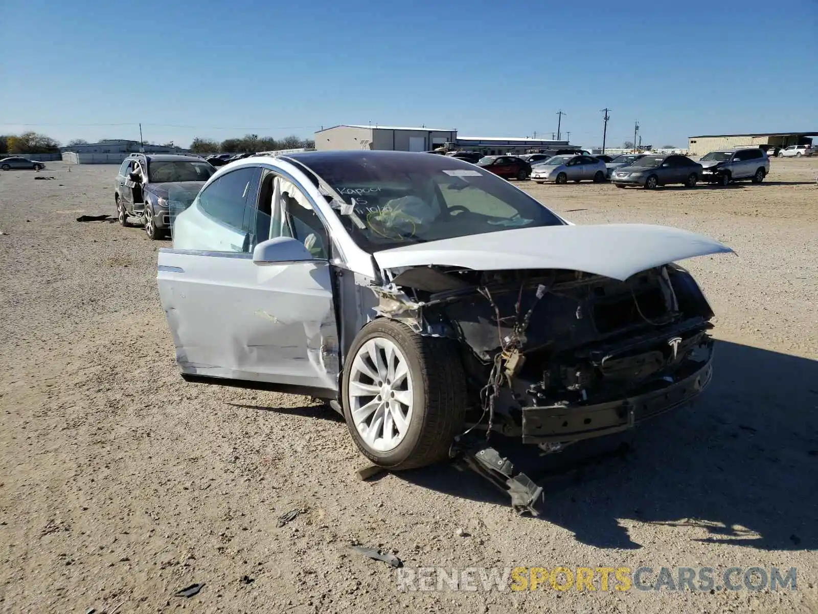 1 Photograph of a damaged car 5YJXCDE27LF303256 TESLA MODEL X 2020