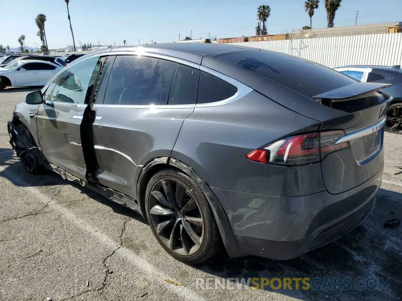 2 Photograph of a damaged car 5YJXCDE28LF261972 TESLA MODEL X 2020