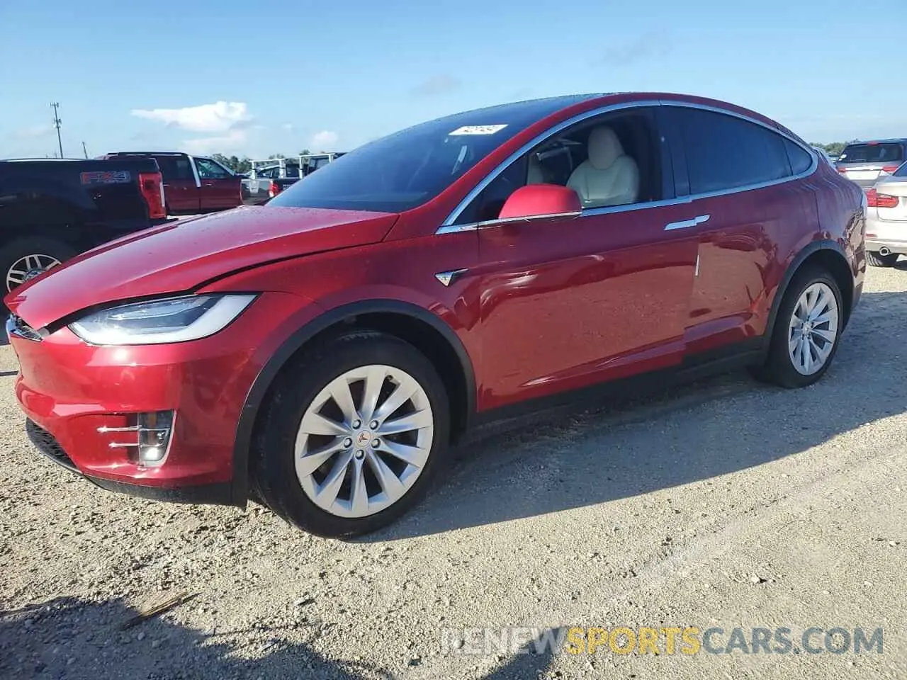 1 Photograph of a damaged car 5YJXCDE28LF283454 TESLA MODEL X 2020