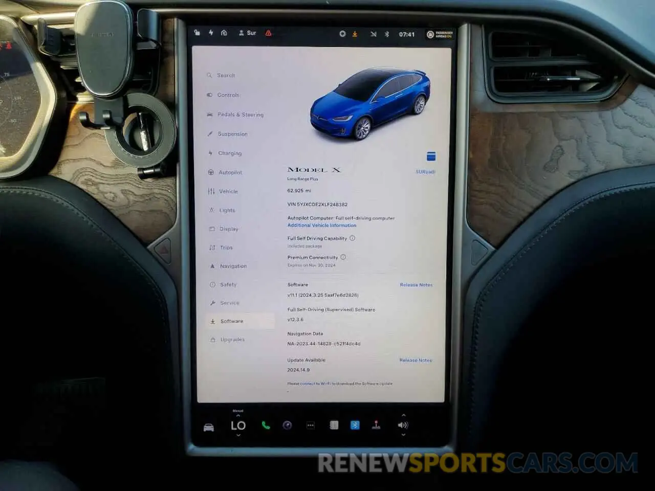 9 Photograph of a damaged car 5YJXCDE2XLF248382 TESLA MODEL X 2020