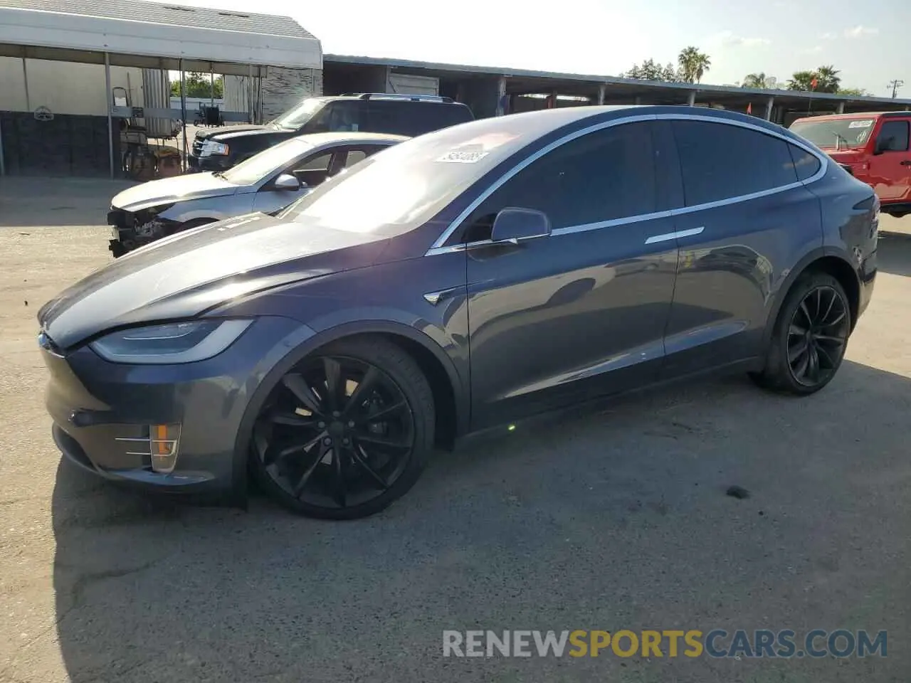 1 Photograph of a damaged car 5YJXCDE2XLF280099 TESLA MODEL X 2020