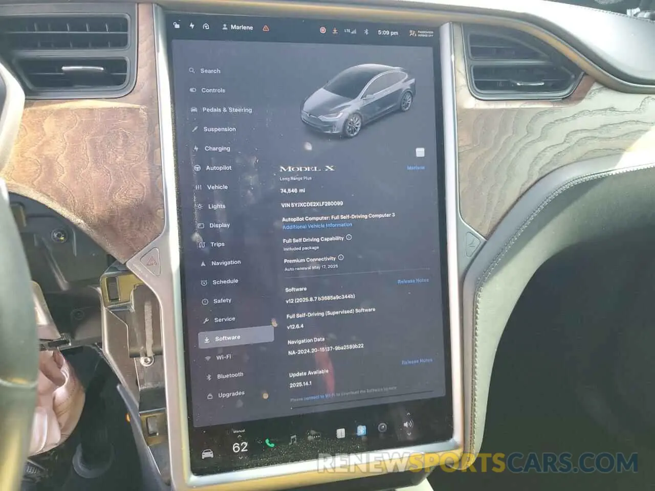 9 Photograph of a damaged car 5YJXCDE2XLF280099 TESLA MODEL X 2020