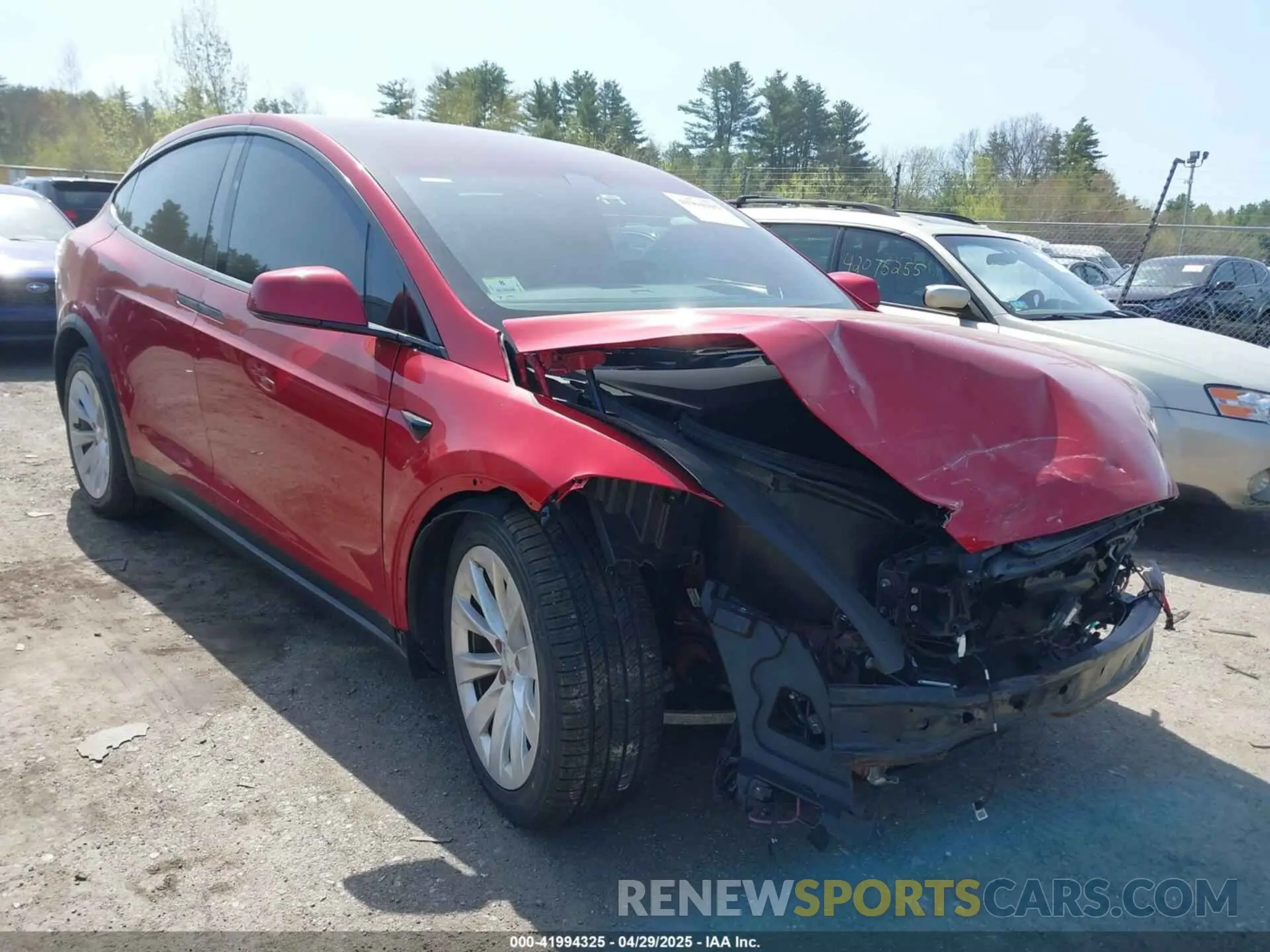 1 Photograph of a damaged car 5YJXCDE41LF243959 TESLA MODEL X 2020