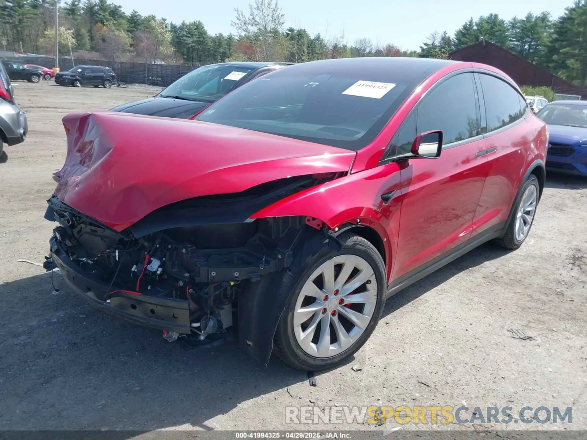 2 Photograph of a damaged car 5YJXCDE41LF243959 TESLA MODEL X 2020