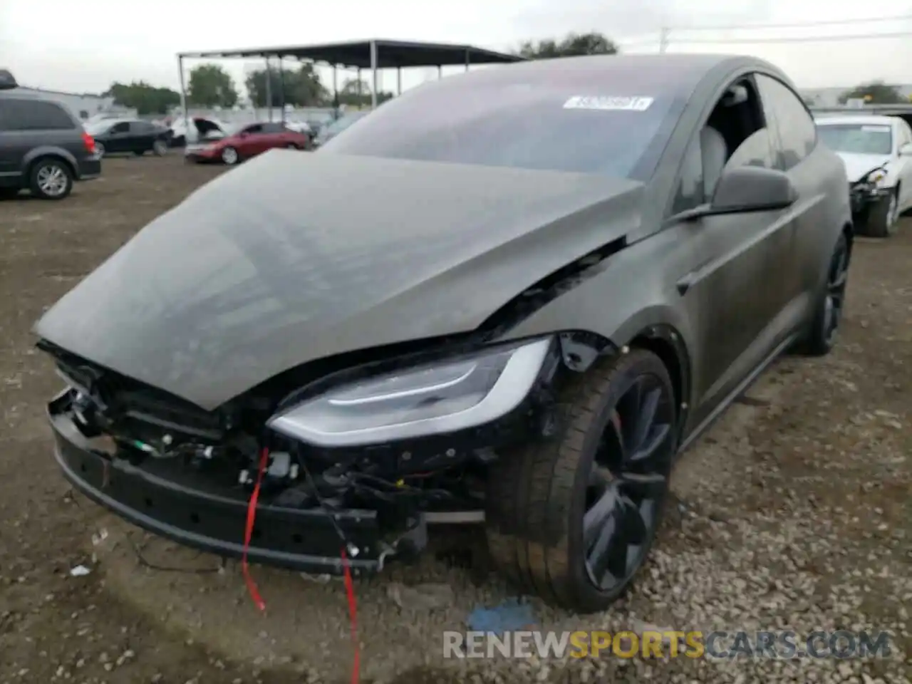 2 Photograph of a damaged car 5YJXCDE42LF286030 TESLA MODEL X 2020