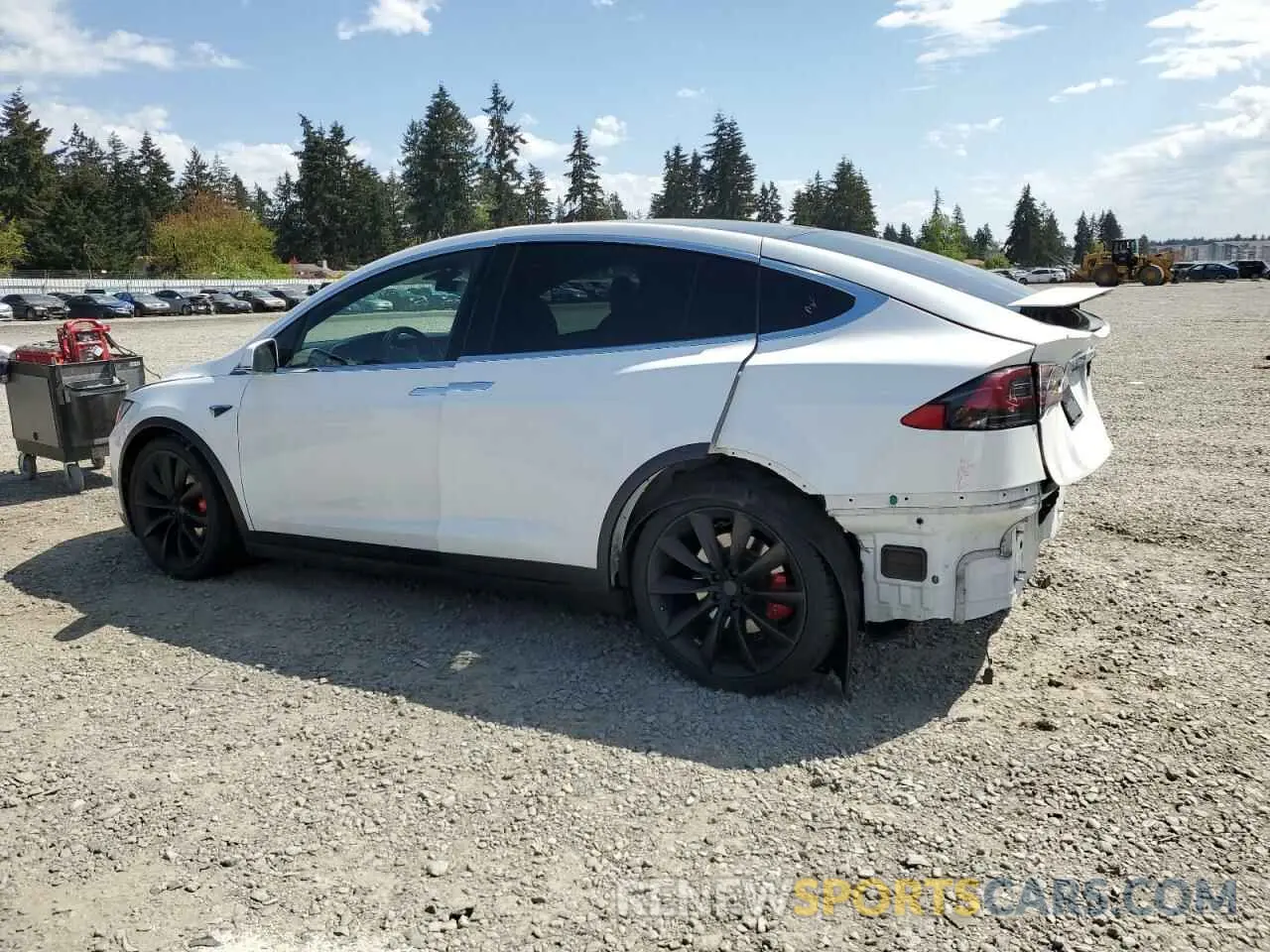 2 Photograph of a damaged car 5YJXCDE45LF303130 TESLA MODEL X 2020