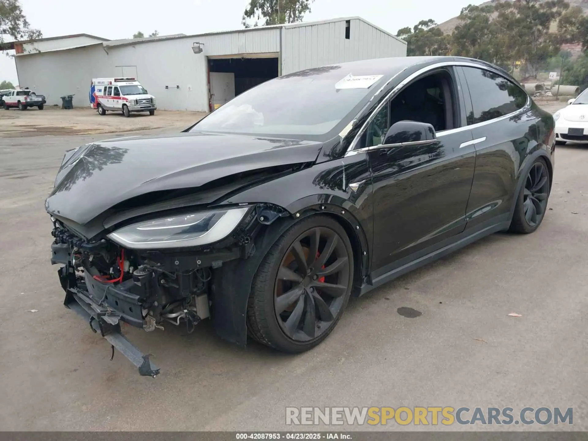 2 Photograph of a damaged car 5YJXCDE4XLF296255 TESLA MODEL X 2020