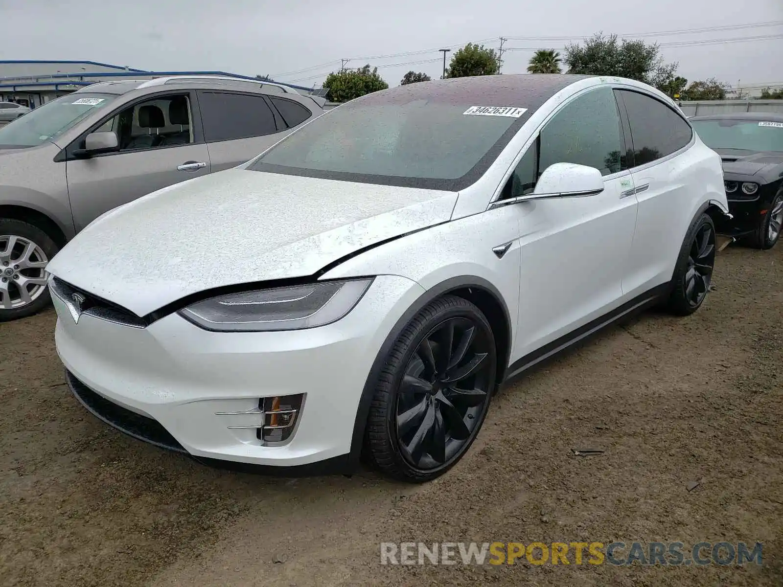 2 Photograph of a damaged car 5YJXCAE22MF324032 TESLA MODEL X 2021