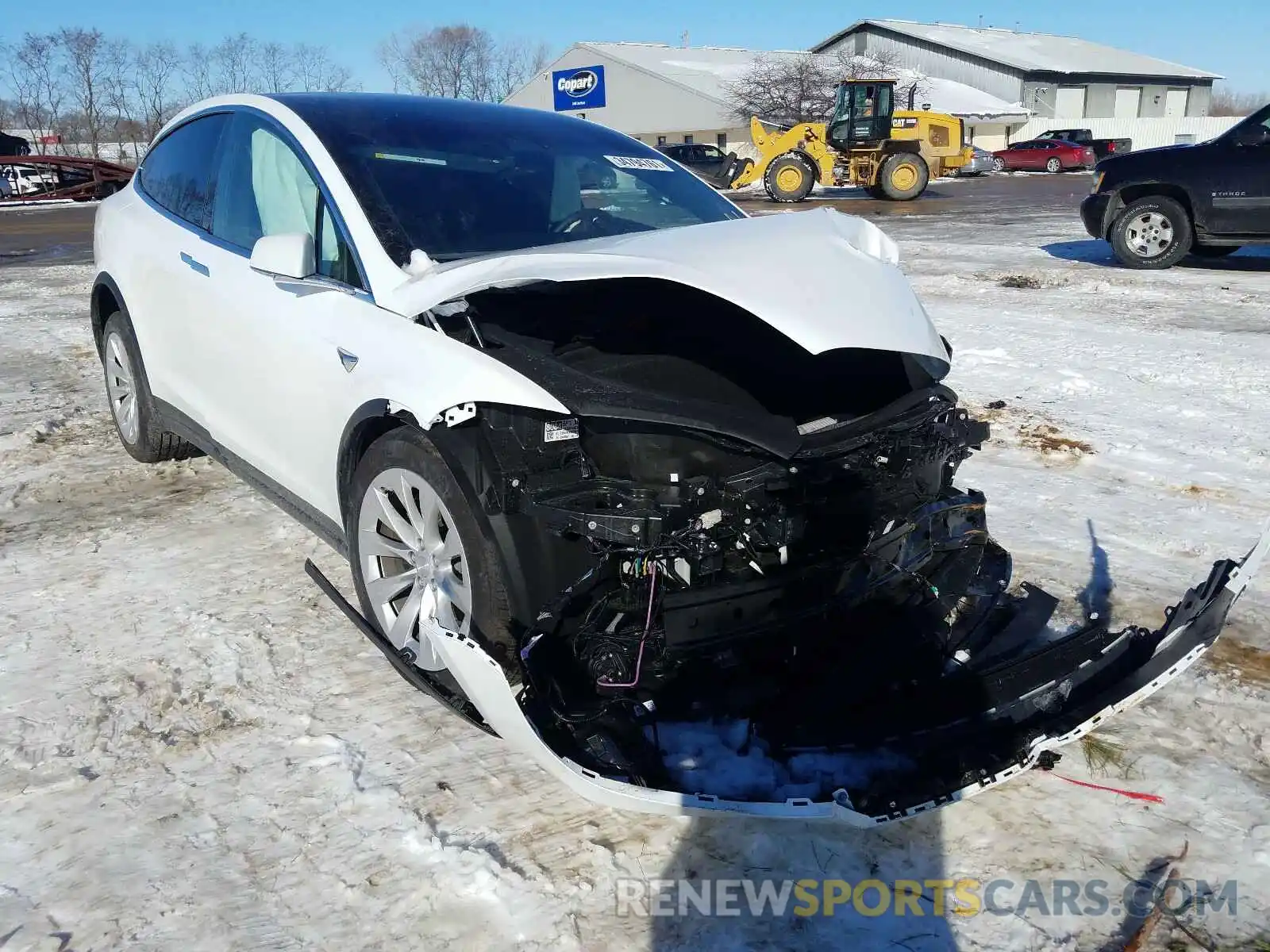 1 Photograph of a damaged car 5YJXCAE25MF311579 TESLA MODEL X 2021