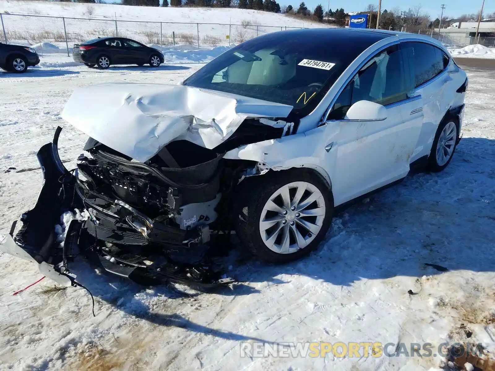 2 Photograph of a damaged car 5YJXCAE25MF311579 TESLA MODEL X 2021