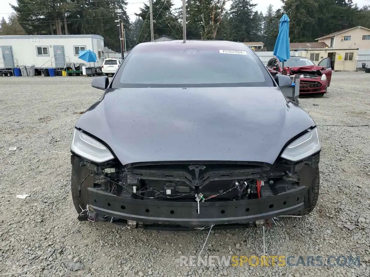 5 Photograph of a damaged car 5YJXCAE27MF322910 TESLA MODEL X 2021