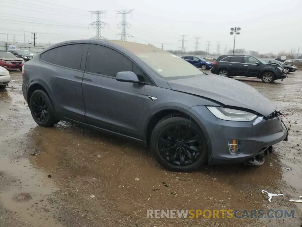4 Photograph of a damaged car 5YJXCAE2XMF321430 TESLA MODEL X 2021
