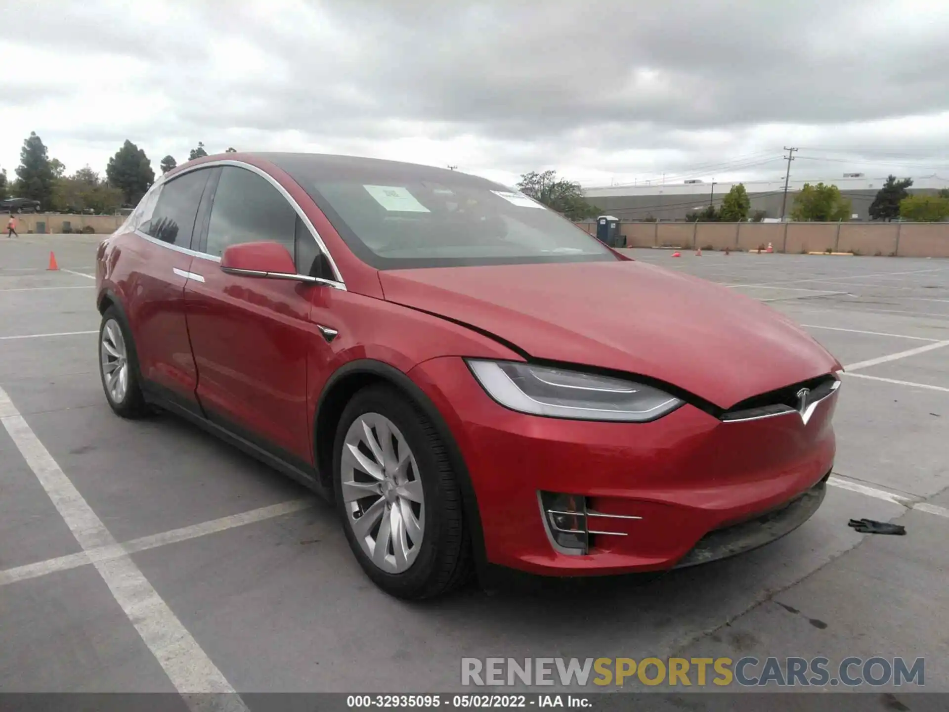 1 Photograph of a damaged car 5YJXCBE23MF316074 TESLA MODEL X 2021