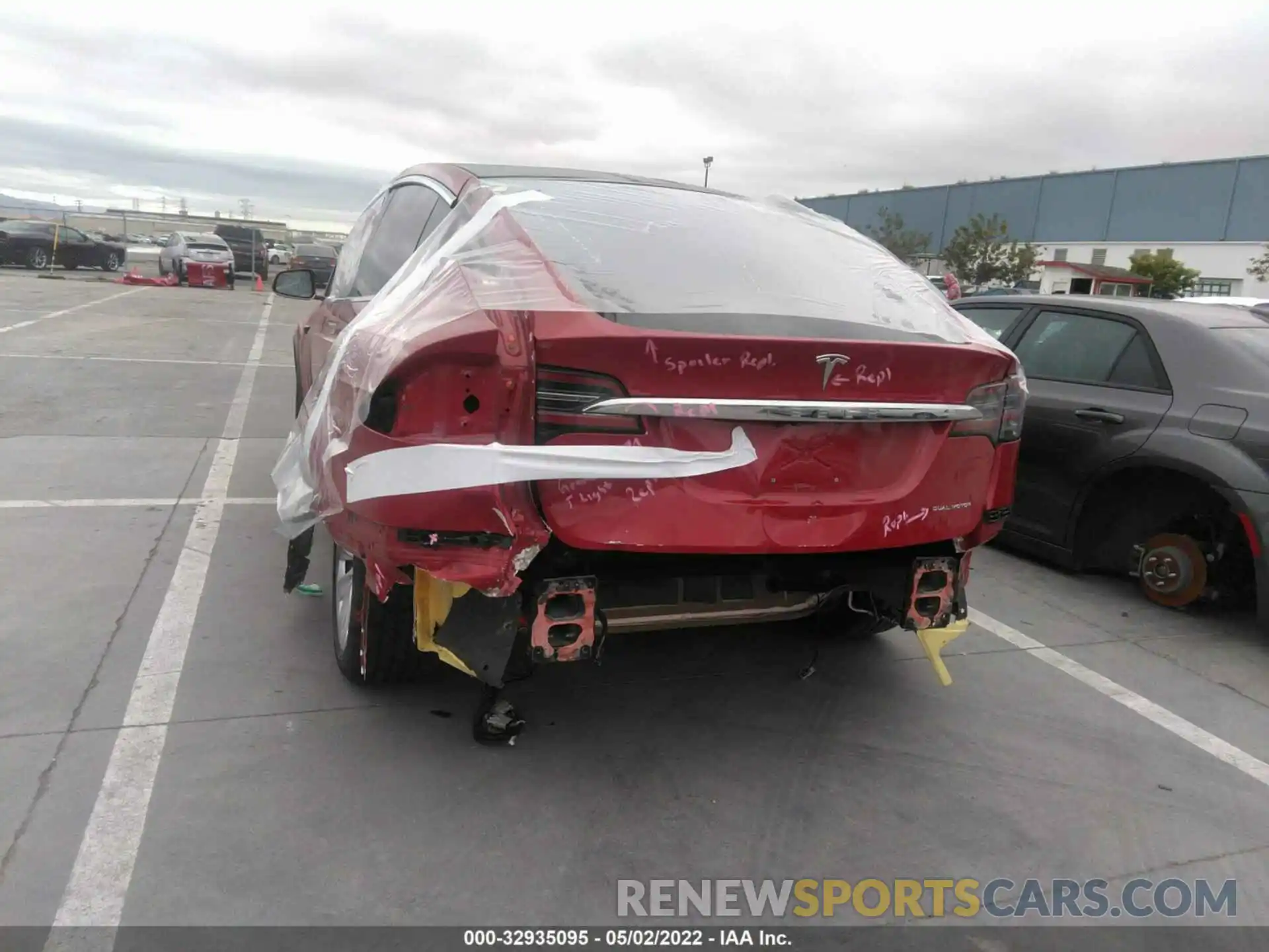 6 Photograph of a damaged car 5YJXCBE23MF316074 TESLA MODEL X 2021