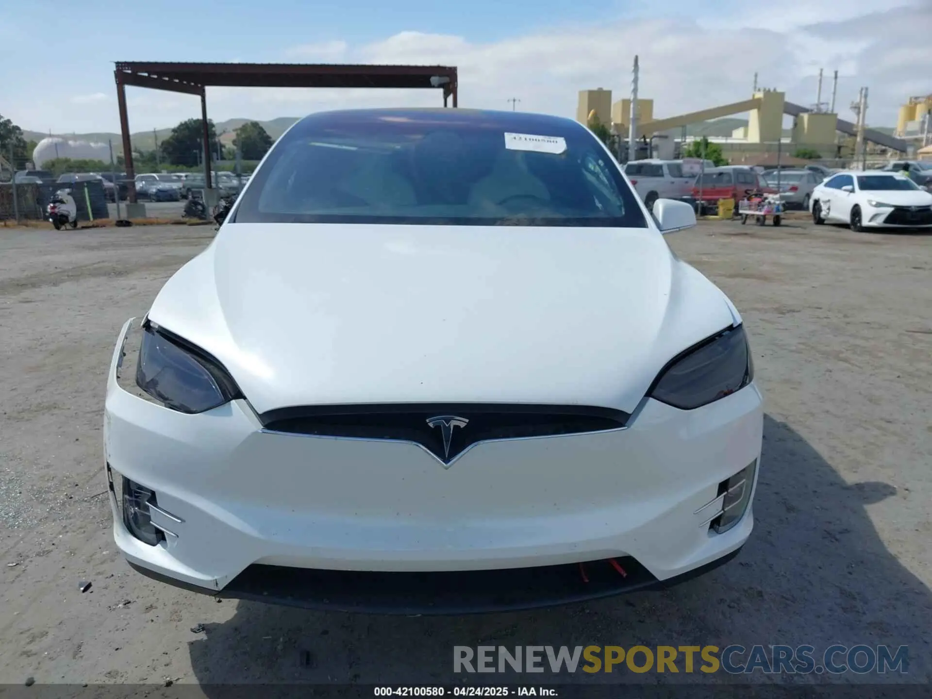 12 Photograph of a damaged car 5YJXCBE23MF321243 TESLA MODEL X 2021