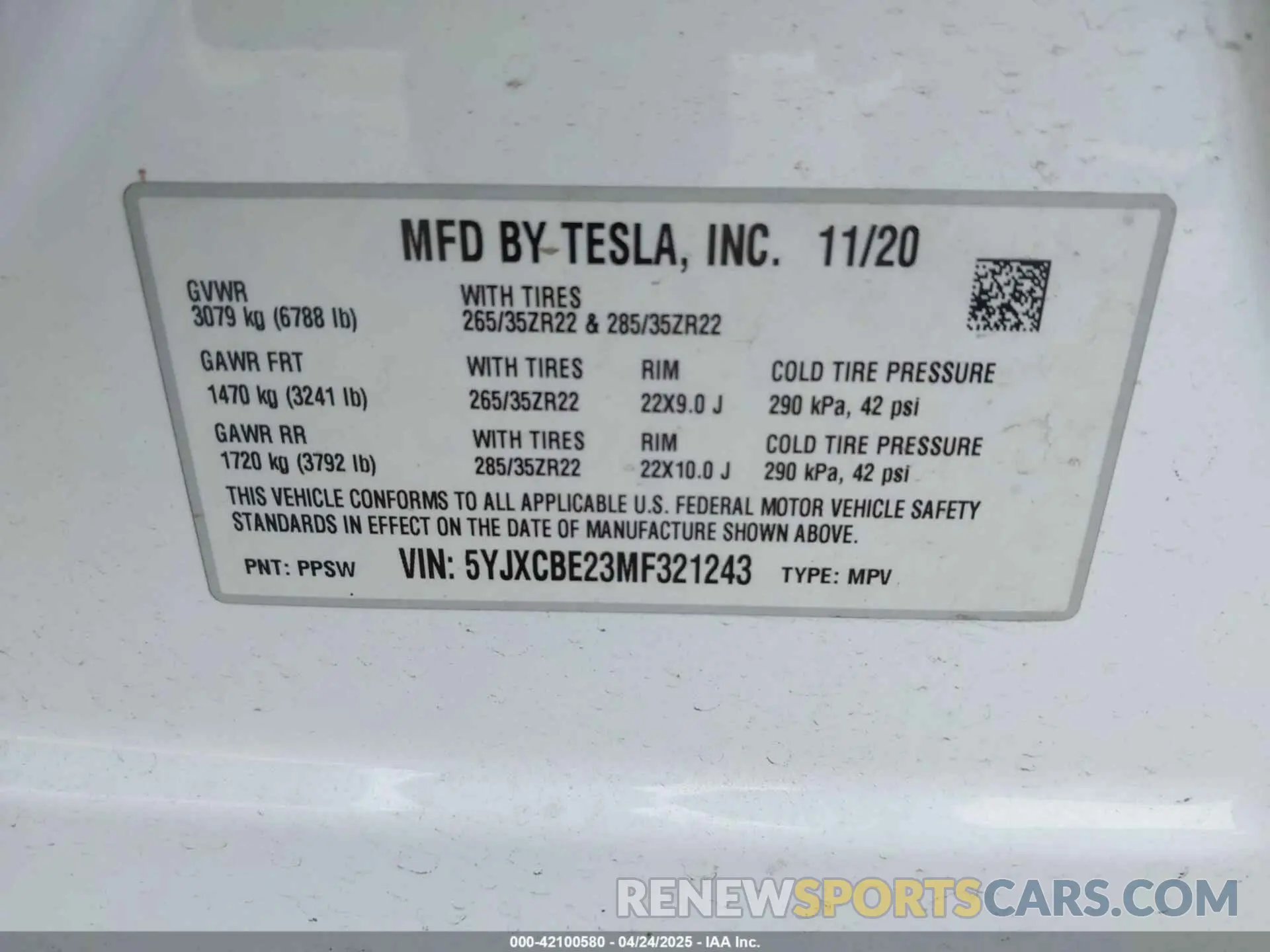 9 Photograph of a damaged car 5YJXCBE23MF321243 TESLA MODEL X 2021
